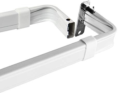 Rod Desyne Lockseam 2-Inch Clearance Window Curtain Rod Set, 18 to 28-Inch