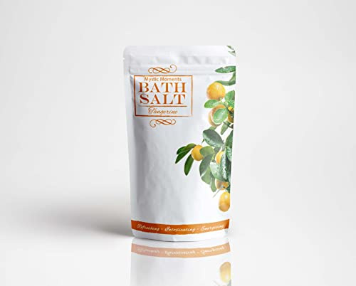 Mystic Moments | Mandarinen-Badesalz | 250g | Mandarinen- und Blutorangenöl mit Mineralsalz für zitrische Bade- und Spa-Rezepte.