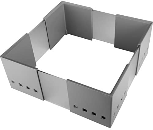 1 x SO-TECH® CuisioFlex Trennwand Aluminiumgrau/Weiß transluzent | Organisationsrahmen