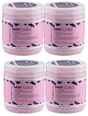 Aunt Jackie's Mädchen Baby Curls Curling & Twisting Custard, 15 Unzen (4 Stück)