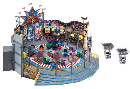 FALLER Karussell Break Dance Nr.1 Modellbausatz mit 402 Einzelteilen 250 x 240 x 136mm I Modelleisenbahn Zubehör H0 I Modelleisenbahn H0 Kirmesanlagen