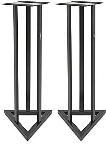 Fixed Height Studio Monitor Speaker Stands, Pair
