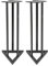 Fixed Height Studio Monitor Speaker Stands, Pair