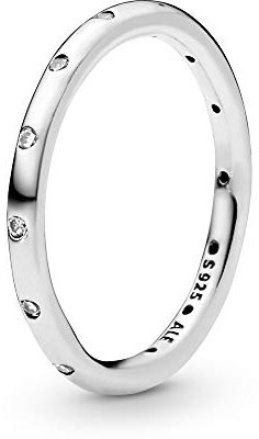 PANDORA Damen-Ring Tröpfchen 925 Silber Zirkonia weiß Gr. 58 (18.5) - 190945CZ-58
