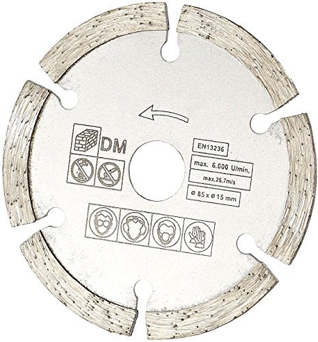 AGT Professional Zubehör zu Handkreissäge: Diamantschliff-Sägescheibe für Tauchsäge AW-650.ts (Kreissäge, Minikreissäge, Sägeblätter)
