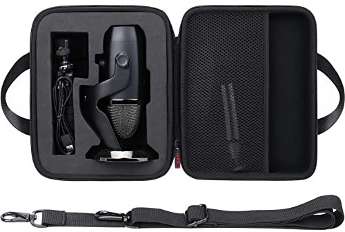 khanka Hard Carrying Case Replacement for Logitech for Creators Blue Yeti USB Microphone/Blue Yeti X USB Computer Mic, Case Only