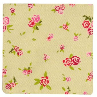 Premier Housewares Rose Cottage Covaster, 4er Set, 100% Baumwolle