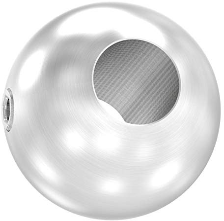 Edelstahl Kugel ø 30mm mit Durchgangsbohrung ø 12,2mm und seitlicher Madenschraube M6