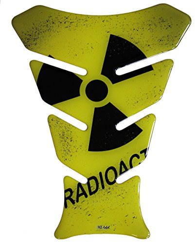 Tankpad 3d 500249 Radio Active Yellow Protector de depósito de Universal apto para motocicleta de depósitos