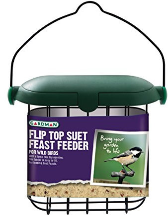 Gardman A04246 Futtersäule mit Klappdeckel für Futterblöcke