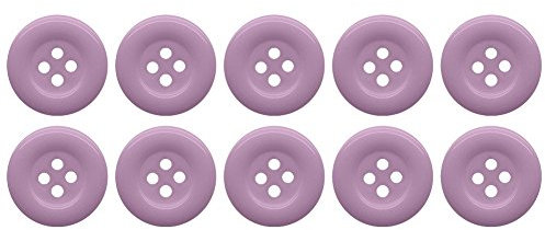 Soul-Cats set di pulsanti colorato in colori e dimensioni di plastica, dimensioni diverse: 18 mm; colore: lilla