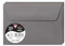 Clairefontaine 5636C - Paquet de 20 Enveloppes Auto-Adhésives - Format C6 11,4x16,2cm - 120g - Coloris Gris Acier - Invitation Evènements et Correspondance - Gamme Pollen - Papier Premium Lisse