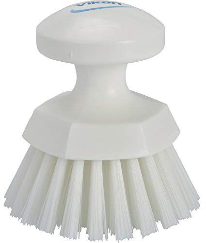 Ronde werkborstel polyester vezels, hard Ø 110 x 110 mm