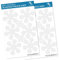 Wandkings Anti-Rutsch-Sticker 12 Blumen 10 cm und 4 Blümchen 5 cm Durchmesser für Sicherheit in Badewanne und Dusche