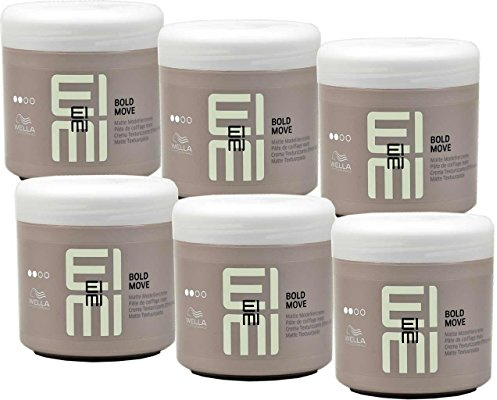 6x WELLA EIMI BOLD MOVE Mattierende Modelliercreme - 150ml
