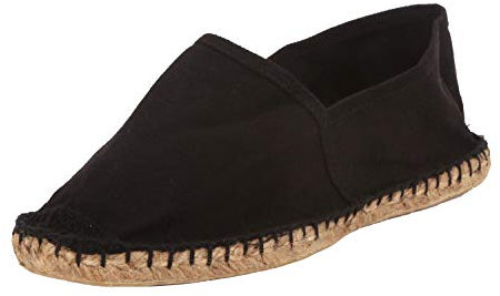 Espadrillas estive, colore Nero, con suola in gomma, Unisex, SL1402, nero (nero (nero)), 47 EU