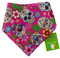 Dimples Hundehalstuch - Mexikanische Totenköpfe pink - Halstuch für kleine mittlere und Grosse Hunde Welpen und Katzen - Hunde Besitzer Geschenk - Handgemachtes Hunde Accessoire 25cm