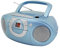 Soundmaster SCD5100BL Radio Kassettenspieler mit CD Spieler in blau