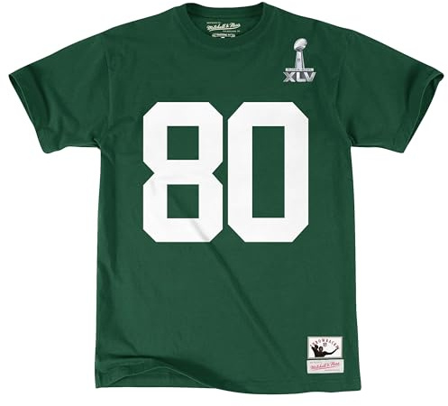 Mitchell & Ness T-shirt Name & Number (NBA | HWC | NFL), Green Bay Packers - Donald Driver #80, S