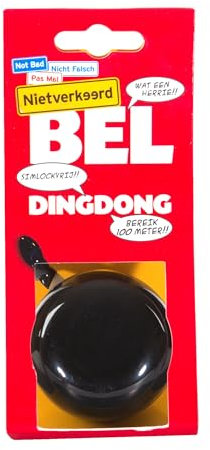 Fahrradglocke Ding Dong schwarz 2-Klang Ø 60mm XXL Fahrradklingel