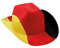 NoName 10038017 Cowboyhut Deutschland, schwarz/rot/gelb