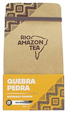 Rio Amazon Quebra Pedra Teabags – Herbal Tea for Kidney & Liver Support – Diuretic & Antibacterial – Caffeine-Free – 2-Pack – 100% Pure Phyllanthus Niruri – Cha de Quebra Pedra