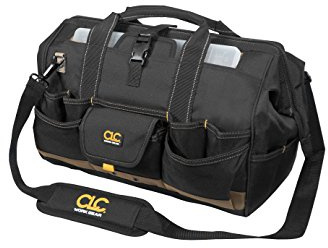 CLC Custom Leathercraft 1535 Tote Bag with Top Plastic Tray, 18 in., 37 Pocket
