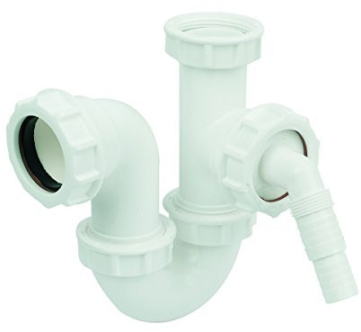 FloPlast TW472 TW472-Single Bowl Sink Kit-76MM Seal, White