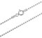 COZMOS Feine Silberkette Kugelkette Halskette Kette Collier Armband Fußkette 925 Silber Sterling 1mm - 15, 20, 25, 30, 35, 40, 45, 50, 55, 60, 65, 70, 75, 80, 85, 90, 95, 100cm