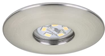 Briloner Leuchten LED Einbauleuchten Set, 3-flammig, 7240-032, inkl. 3 x LED 1,8 Watt, matt-nickel, EEK A++