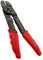 Zenitech - Pinza Per Crimpatura dei Terminali e Sguainatura con Template - Kit Completo per Connessioni Elettriche Sicure - Pratica per Uso Quotidiano - Rossa - 20 cm