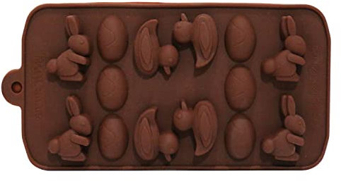 Small Chocolate Eggs, Bunnies & Ducks Silicone Bakeware Mould