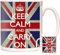 Carry On Union Jack Flag 11oz Ceramic Mug - Keep Calm and Carry On, United Kingdom Flag Gift Mug
