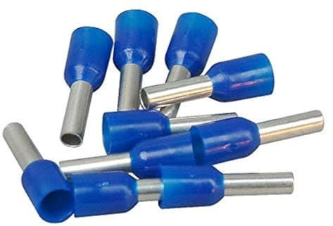 Kopp 354411091 Ader-Endhülsen mit Kunststoffkragen, 100 Stück, 2.5 mm², blau