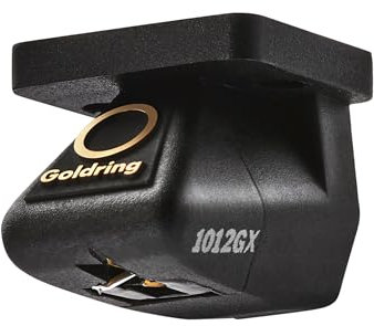 Goldring 1012GX Dynamic Sound Moving Magnet Turntable Phono Cartridge for Record Player Vinyl Needle Hi-fi - with Gyger II nude diamond Stylus & Aluminium Cantilever