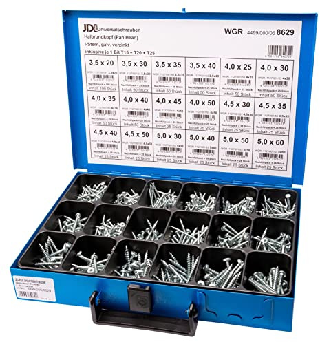 Dresselhaus 0/4499/000/8629// /06 Sortimente JD-Plus UniversalschraubenPan-Head mit I-Stern