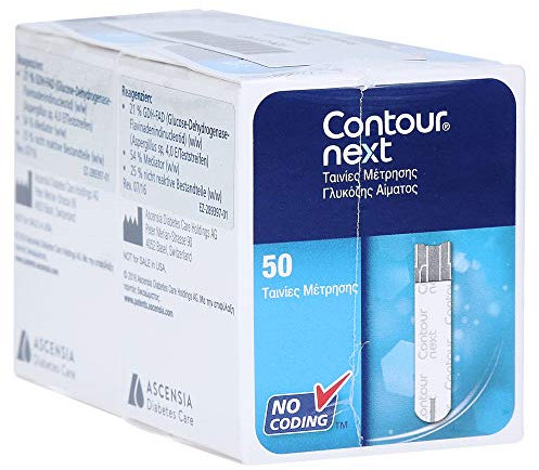 Contour Next – 100 strisce per test della glicemia [etichetta in lingua italiana non garantita].