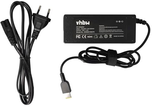 vhbw Bloc d'alimentation Compatible avec Lenovo IdeaPad U430 Touch, U530 Touch, U530p, Y50, Y70, Y70 Touch Ordinateur Portable Notebook, 90 W