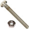 Bulk Hardware BH02521 Paquet de 25 Vis d'assemblage à tête cylindrique/fente avec Ecrou plaquée Zinc Brillant M3 x 50 mm