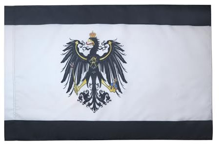 AZ FLAG - Flagge Königreich Preußen 1701-1918 - 150x90 cm - Preussen Fahne 90 x 150 Cm Scheide Für Mast - Flaggen