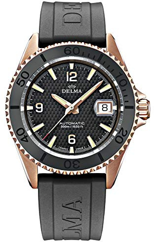 DELMA - Sportuhr - Herren Analog Automatik Kautschukband - 407016