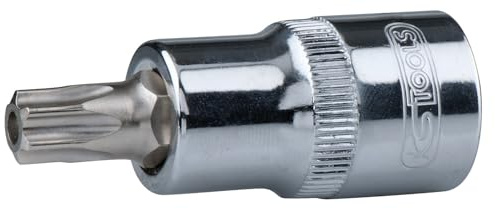 KS Tools 918.1721 1/2 CHROMEplus Bit-Stecknuss TX mit Stirnlochbohrung,TB15