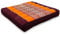 livasia Sitzkissen klein - 35x35x6cm - Bodenkissen Indoor/Outdoor, Meditationskissen Yogakissen, Stuhlauflage Palettenmöbel, Steppkissen Auflage Stuhl Bank handgefertigt (Orange)