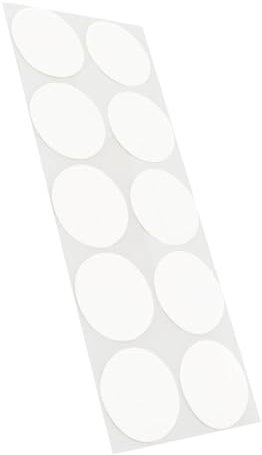 Klebepunkte farbig | PE-beschichtete Markierungspunkte | Farbe, Menge & Durchmesser wählbar | Bunte Klebepunkte (Weiß, Ø 30 mm, 100 Stück)