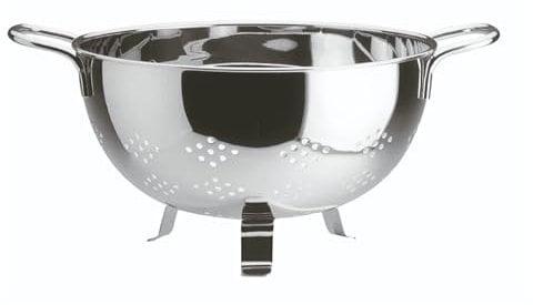 Artame ART81222 - Passoire Ronde sur Pieds avec 2 poignées - INOX - D.22cm