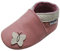 Mejale Weiche Sohle Leder Babyschuhe Lauflernschuhe Krabbelschuhe Kleinkind Kinderschuhe Hausschuhe Karikatur Schmetterling(18-24 Monate/5.9 Zoll, Rosa,XL)