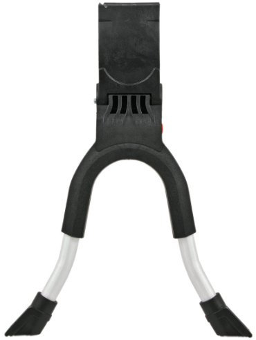 Hebie Unisex – Erwachsene Zweibeinständer 690, schwarz/Silber, 28