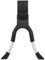 Hebie Unisex – Erwachsene Zweibeinständer 690, schwarz/Silber, 28