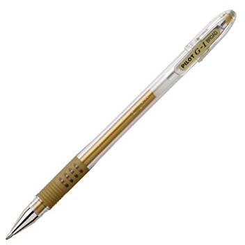 PILOT 201509 Gelschreiber G1-10 Grip, Strichfarbe: Gold
