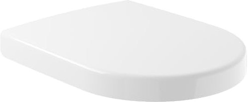 Villeroy & Boch ViCare WC-Sitz barrierefrei - Toilettendeckel Weiß Alpin mit Absenkautomatik - Abnehmbarer, bruchsicherer Toilettensitz aus Duroplast - Klodeckel D-Form - Original Ersatzteil